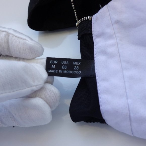 Black Sweater Dress Womens Small Mini Shift Collared Basic Minimal Classic LYDP - Picture 6 of 10